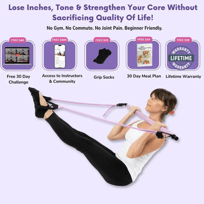 Versatile Pilates Bar for Full-Body Workouts