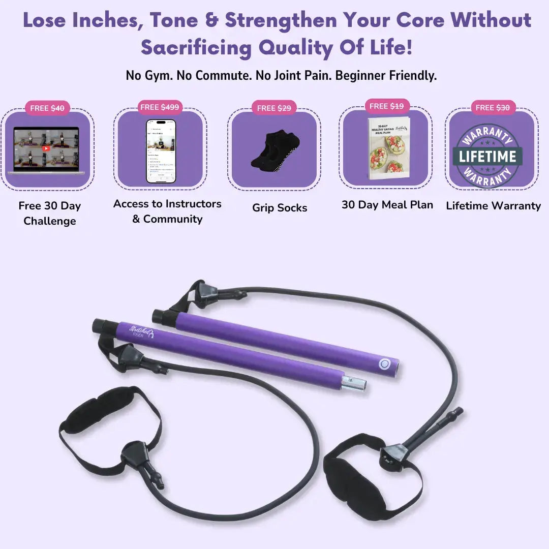 Versatile Pilates Bar for Full-Body Workouts