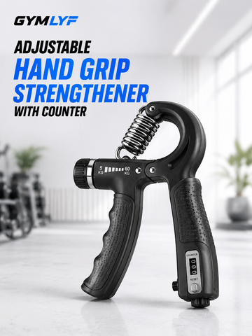 Adjustable Hand Grip Strengthener with Counter