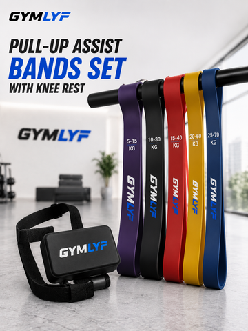 Pull-Up Assist Bands Set with Knee Rest