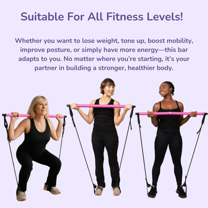 Versatile Pilates Bar for Full-Body Workouts