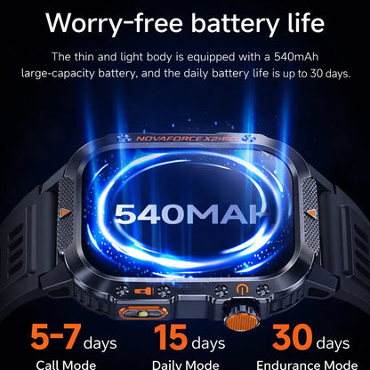 NovaForce X2 Pro Rugged GPS Smartwatch with Bluetooth Calling