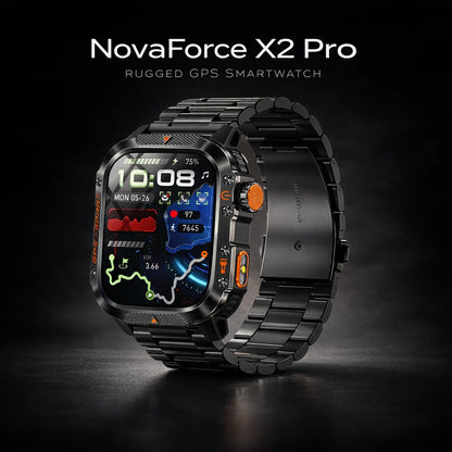 NovaForce X2 Pro Rugged GPS Smartwatch with Bluetooth Calling
