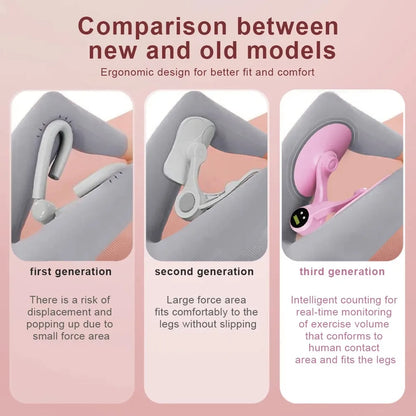 Pelvic Floor Muscle Trainer with Rep Counter – Adjustable Thigh Master for Postpartum Recovery and Leg & Butt Training