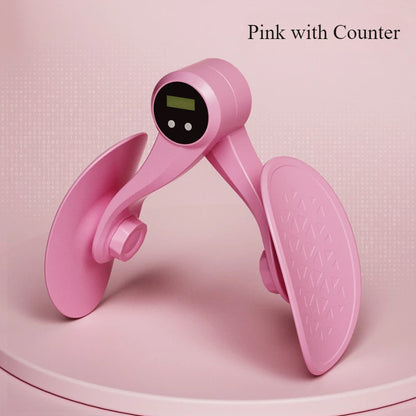 Pelvic Floor Muscle Trainer with Rep Counter – Adjustable Thigh Master for Postpartum Recovery and Leg & Butt Training