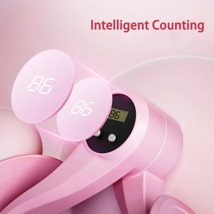 Pelvic Floor Muscle Trainer with Rep Counter – Adjustable Thigh Master for Postpartum Recovery and Leg & Butt Training