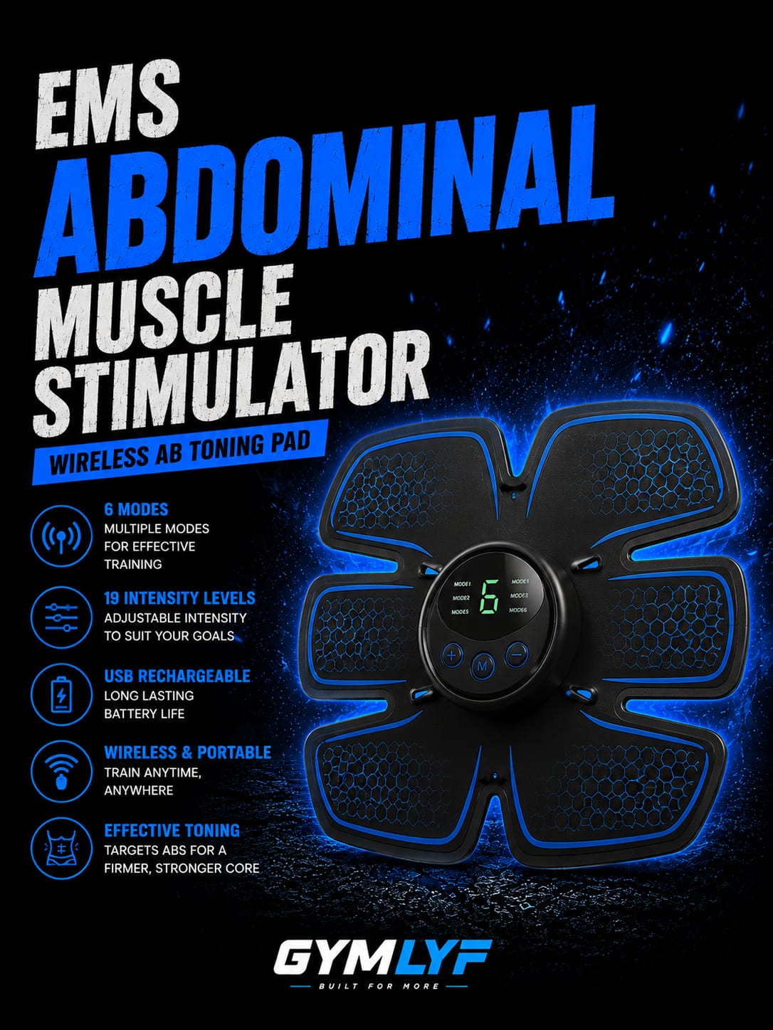 Wireless EMS Ab Muscle Stimulator