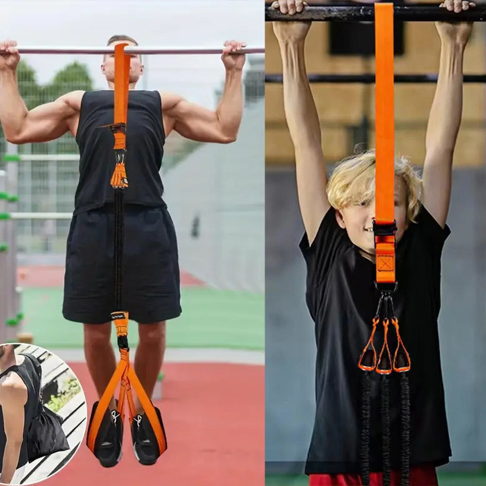 Pull-Up Assist Bands Set with Knee Rest