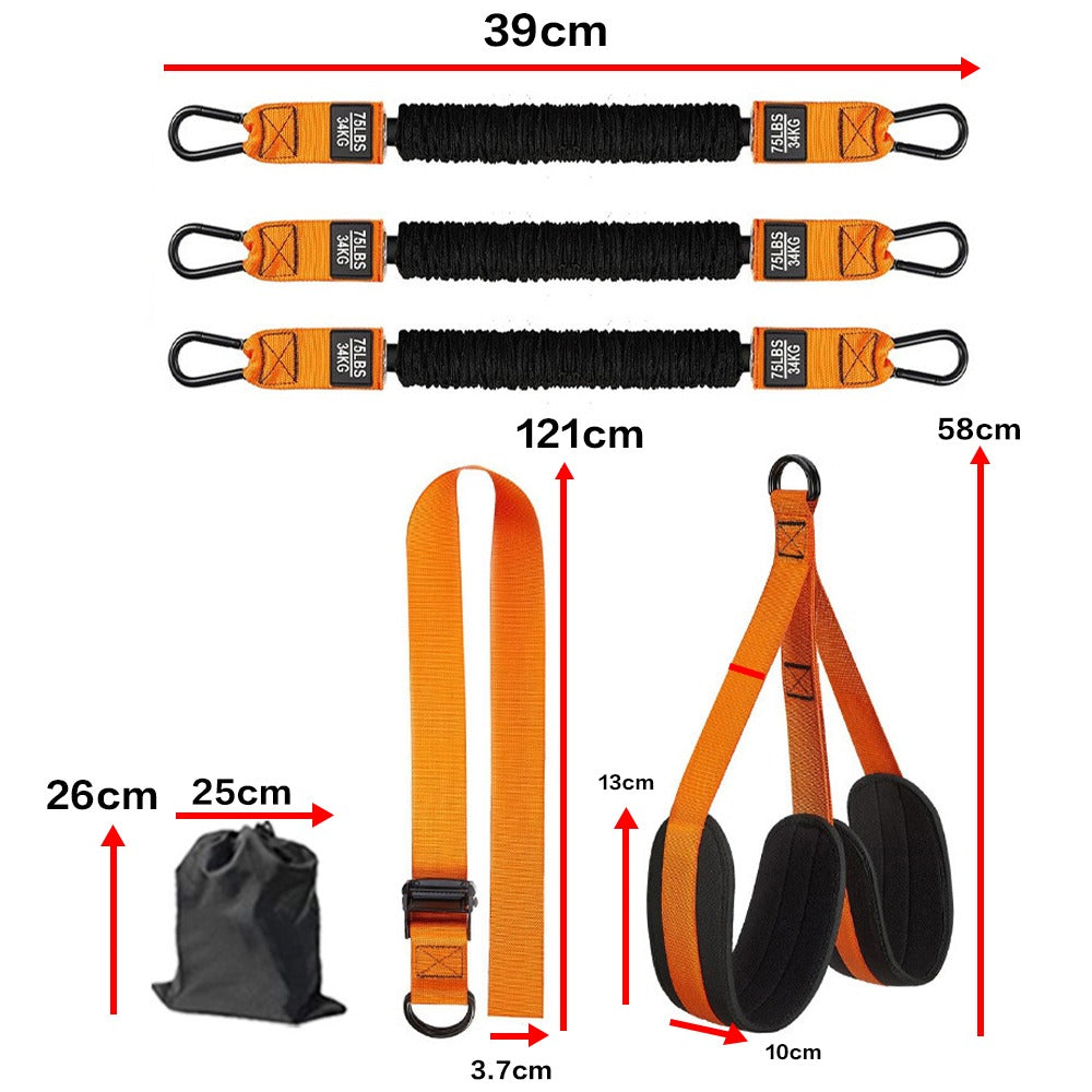 Pull-Up Assist Bands Set with Knee Rest