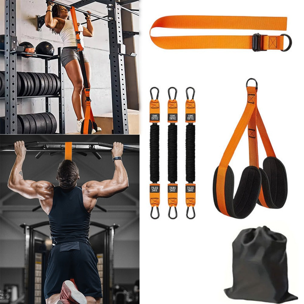 Pull-Up Assist Bands Set with Knee Rest